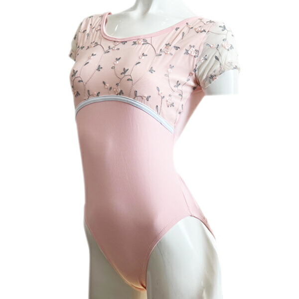 楽天市場】胸元フラワー刺繍レオタード 返品交換不可】|バレエ バレエ