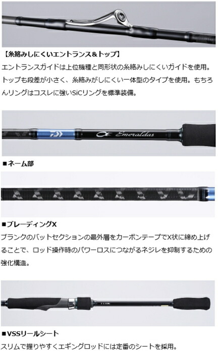 楽天市場】ダイワ エメラルダス X IL 83M (インターラインモデル