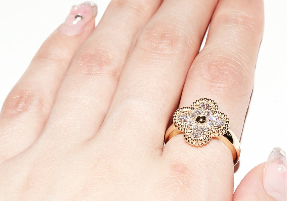 楽天市場】ヴァンクリーフ＆アーペル 指輪 K18YG ダイヤ12P(0.48ct