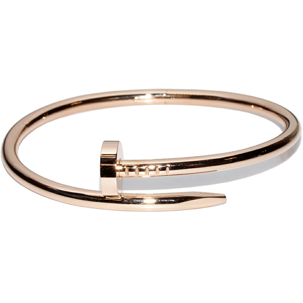 楽天市場】カルティエ ブレスレット バングル K18PG ジュストアンクル