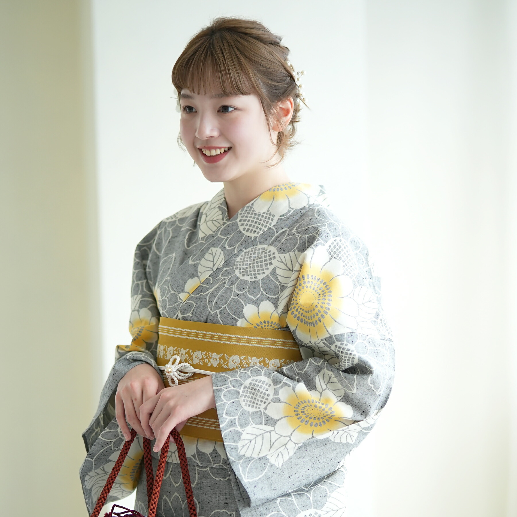 楽天市場】【utatane×注染工房 日本製小幅生地使用 浴衣3点セット 上品