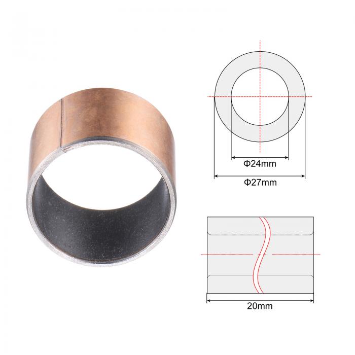 楽天市場】uxcell スリーブベアリング ブッシング オイルレス プレーン