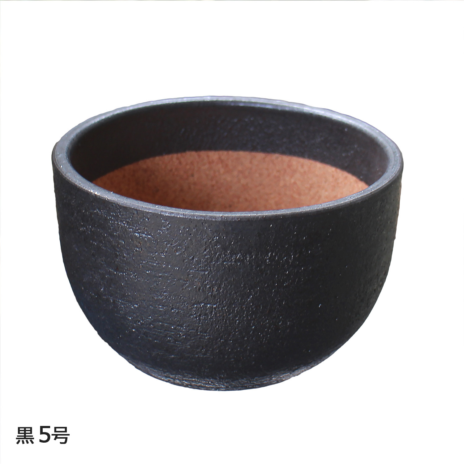 楽天市場】盆栽鉢 陶器 5号 尻丸鉢 おしゃれ 専門店 金彩 黒 二色