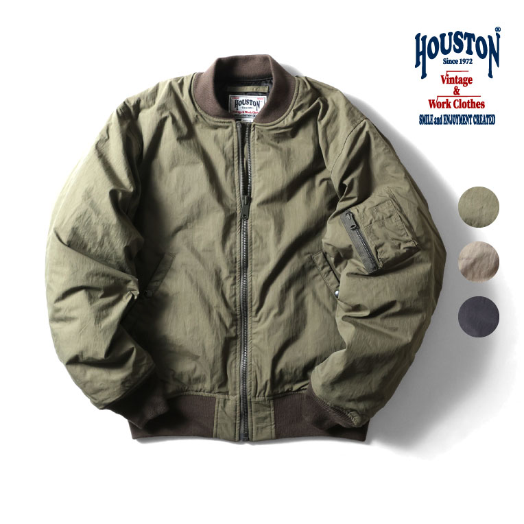 楽天市場】HOUSTON / ヒューストン 51433 N/C LIGHT MA-1FLIGHT JACKET