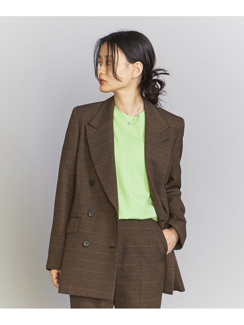楽天市場】【SALE／70%OFF】ツイード ダブル テーラードジャケット