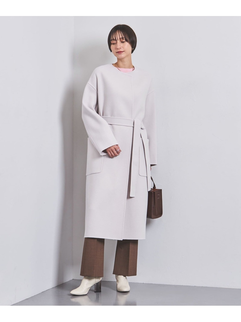 楽天市場】【SALE／80%OFF】リバー ノーカラー ロングコート UNITED