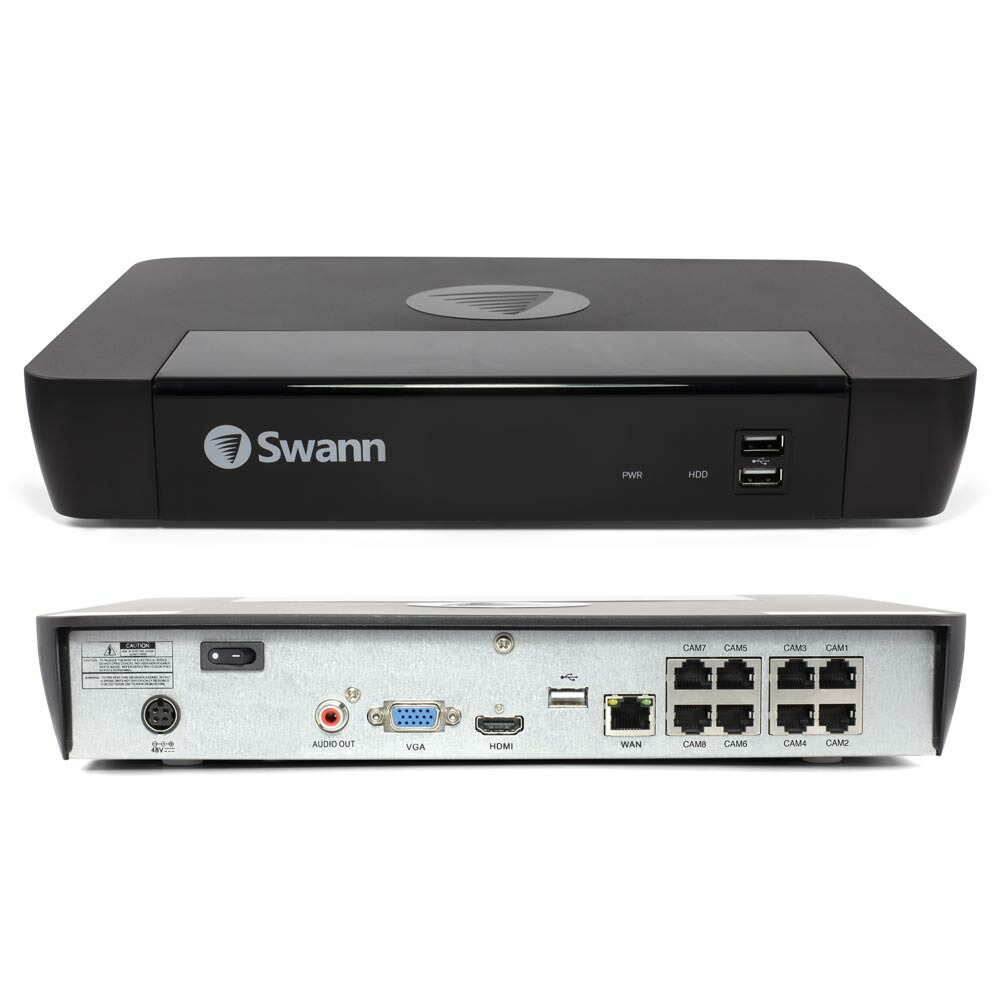 楽天市場】Swann セキュリティカメラ NVRレコーダー 4K 8CH 2TB