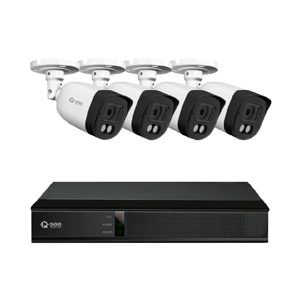 楽天市場】セキュリティカメラ 4台 Q-see DVRシステム ＋8CH 2TB