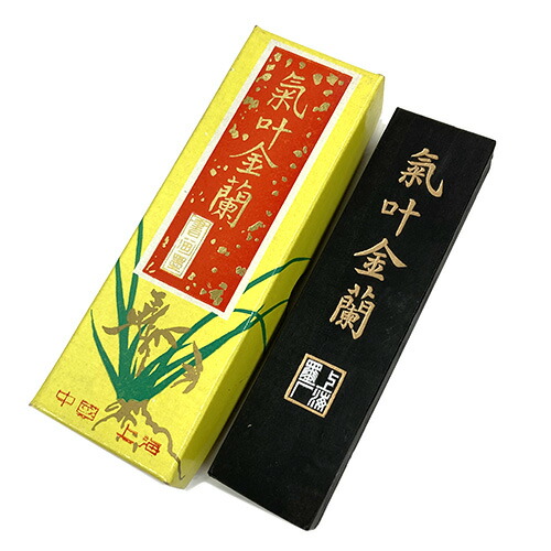 古墨 中国・金彩図・書画墨・友禅琵琶風来儀・大清乾隆年製 605g 古墨