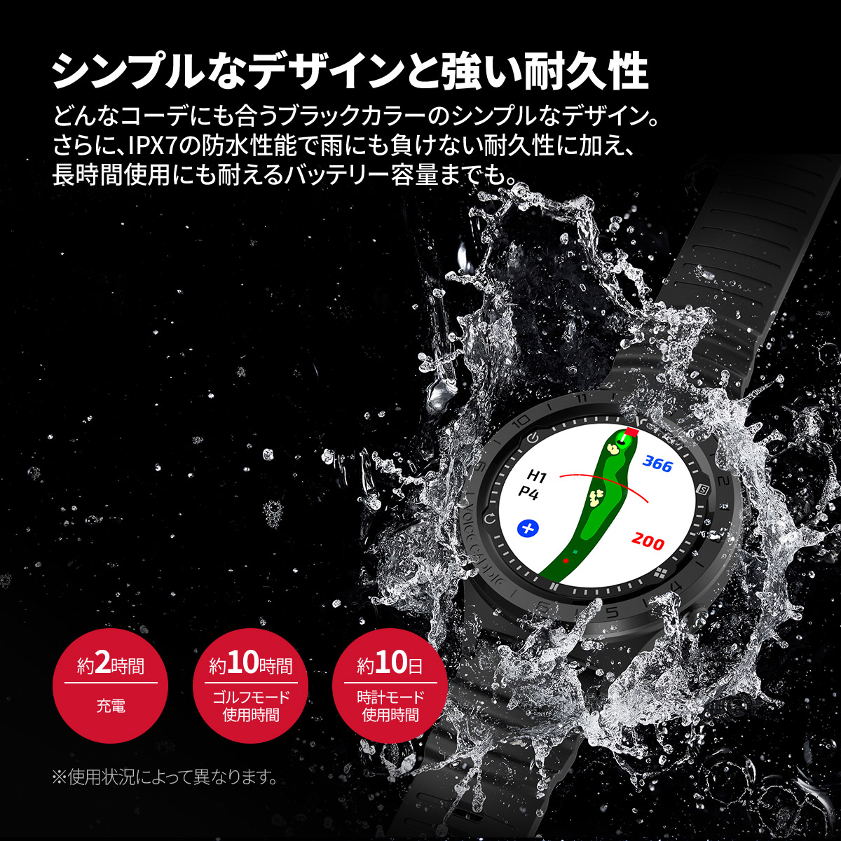 楽天市場】【ポイント10倍】ボイスキャディ A3 腕時計 GPSゴルフ距離計