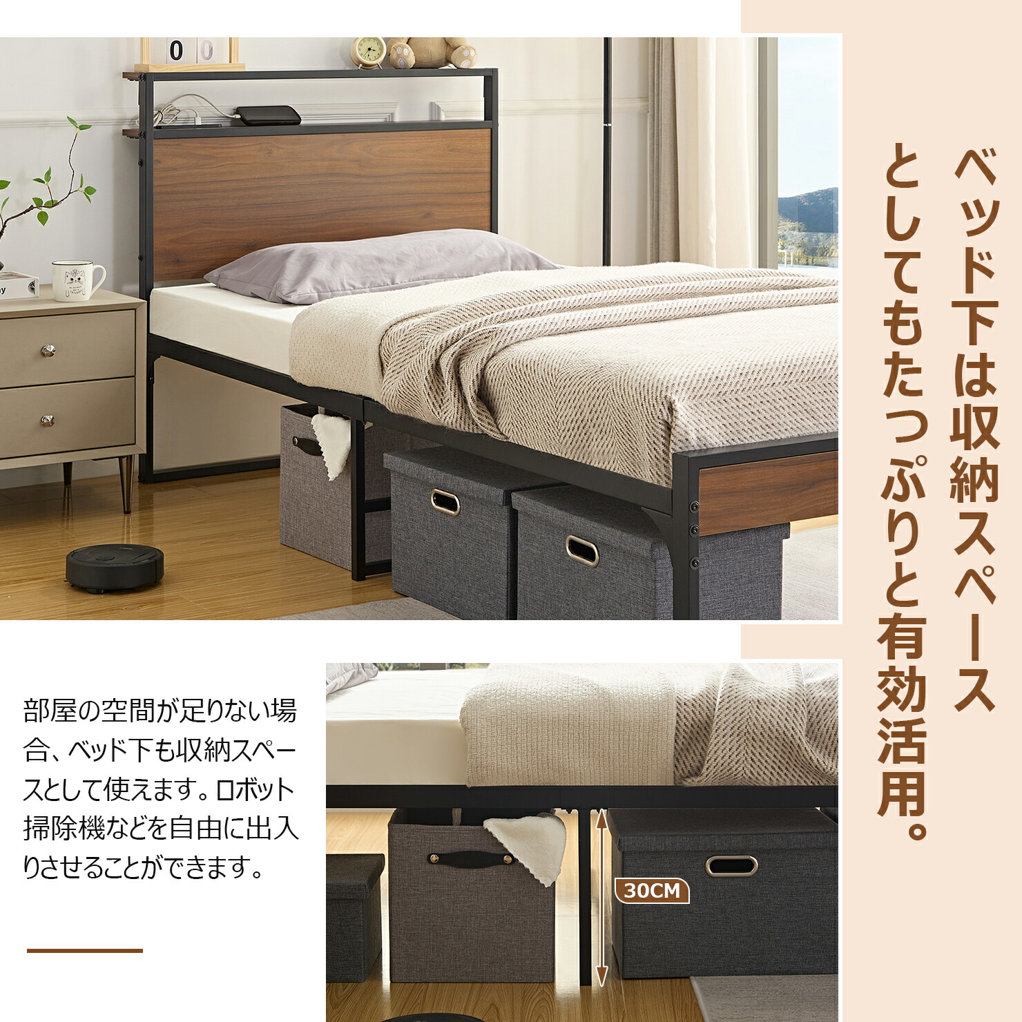 楽天市場】【全品5％OFFクーポン & P7倍】ベッド ベッドフレーム 1年