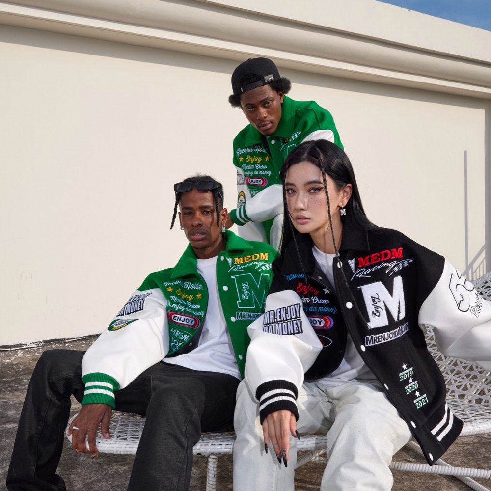 楽天市場】MR.ENJOY DA MONEY (M.E.D.M) / MEDM Embroidery Varsity