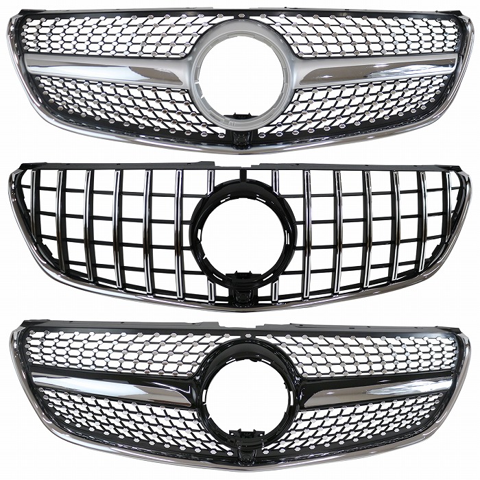 楽天市場】ベンツ Vクラス W447 前期 ダイヤモンド グリル スタイル