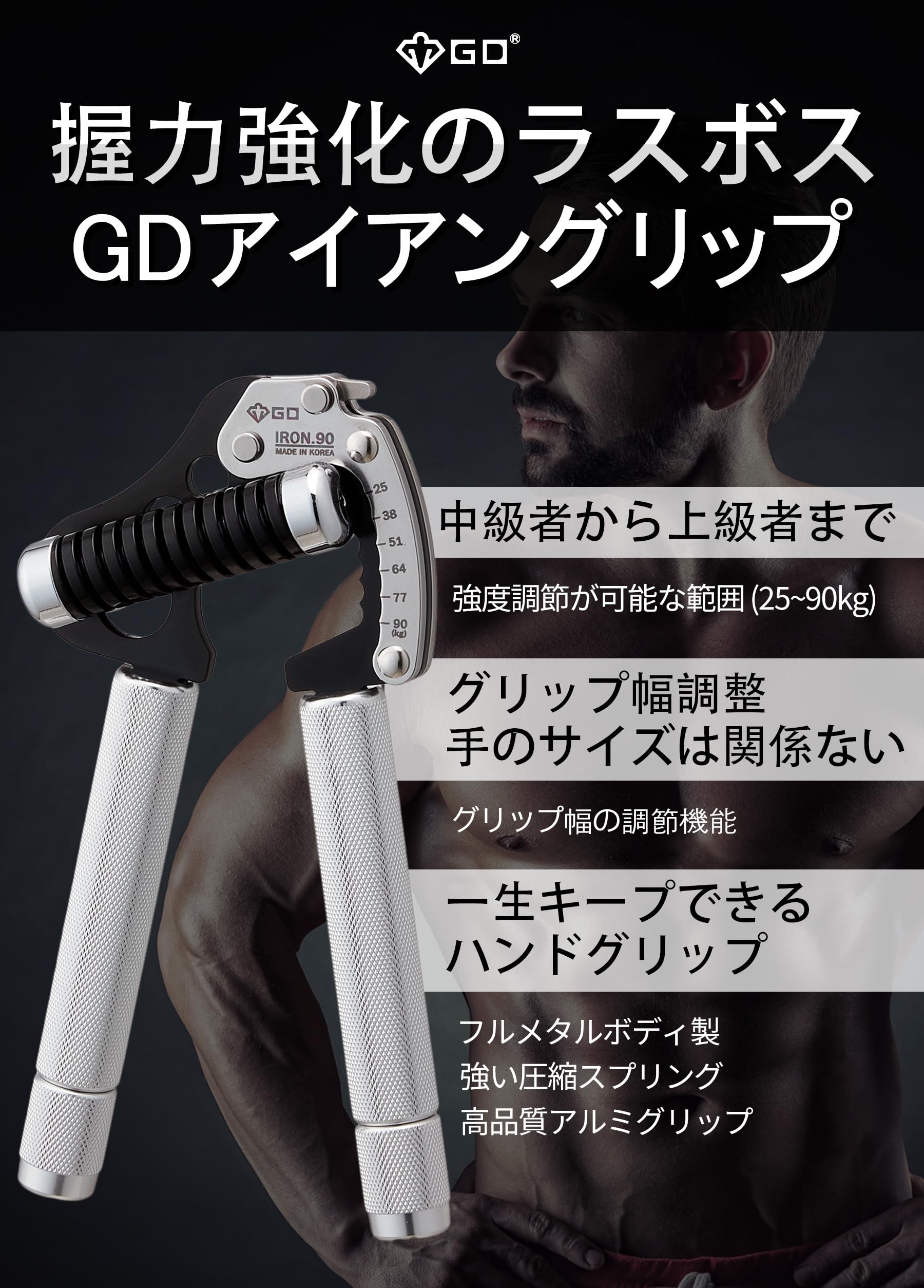 楽天市場】【送料無料】【楽天ランキング1位獲得】(GD) IRON GRIP EXT