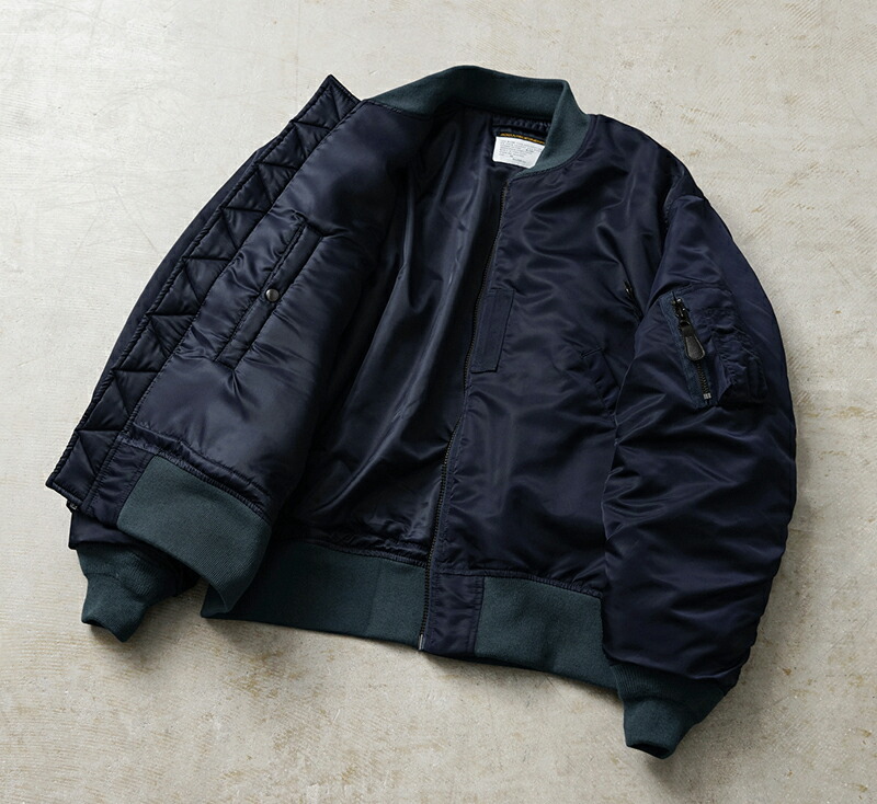 ワイパーインク カスタム MA-1 フライトジャケット ミリタリー ボンバー 黒