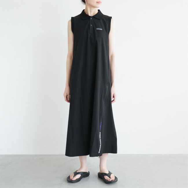 MARINE ノースリーブポロワンピース Mサイズ MARINE ノースリーブポロ