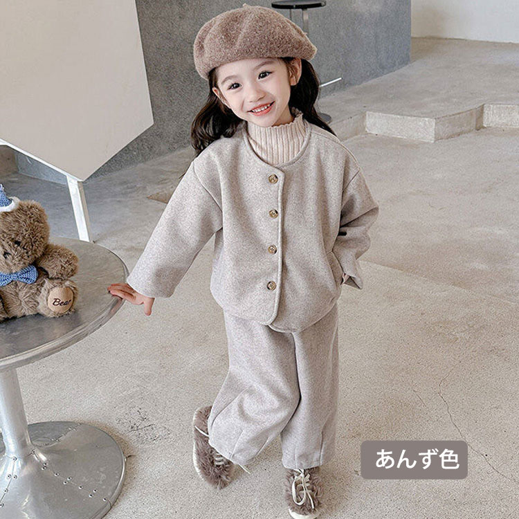 楽天市場】子供服 女の子 2点セット 上下セットアップ パンツスーツ