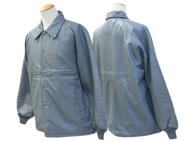楽天市場】全2色【BLUCO/ブルコ】2024AW「Leather Coach Jacket/レザー