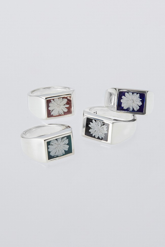 楽天市場】XOLO(ショロ) Signet Ring with Bordeaux Flower シグネット