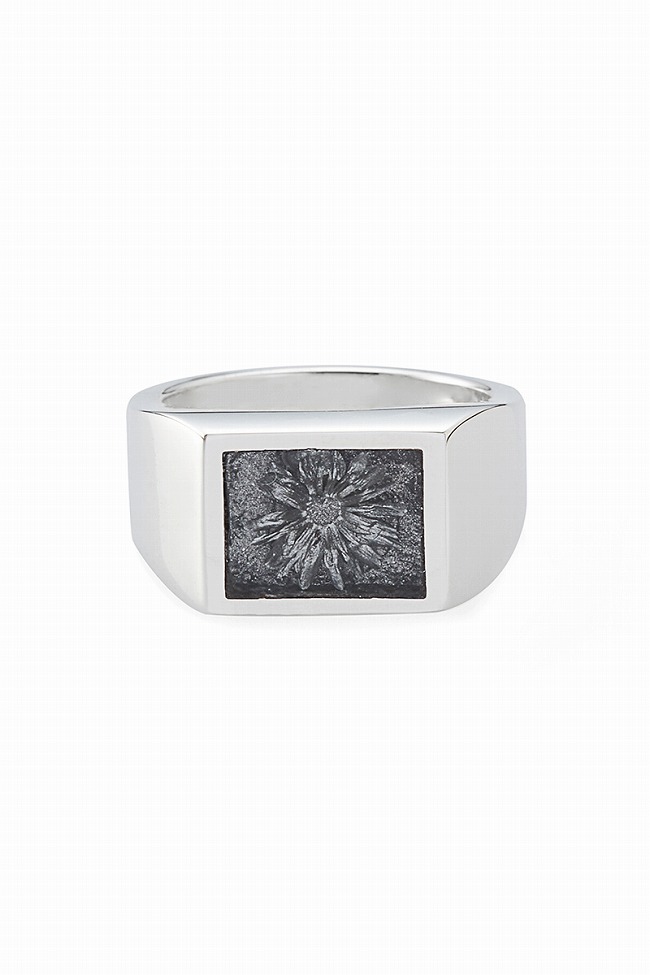 楽天市場】XOLO(ショロ) Signet Ring with Steel Gray Flower