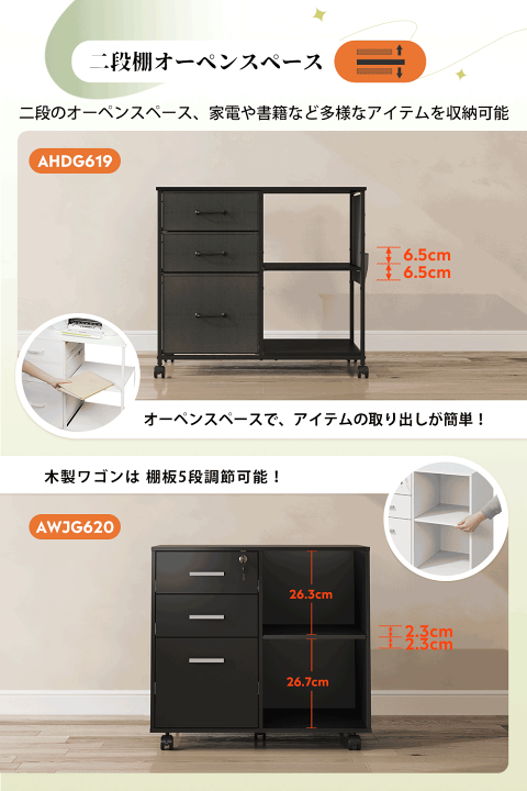 楽天市場】クーポン最大1,000円OFF☆デスクワゴン プリンター台