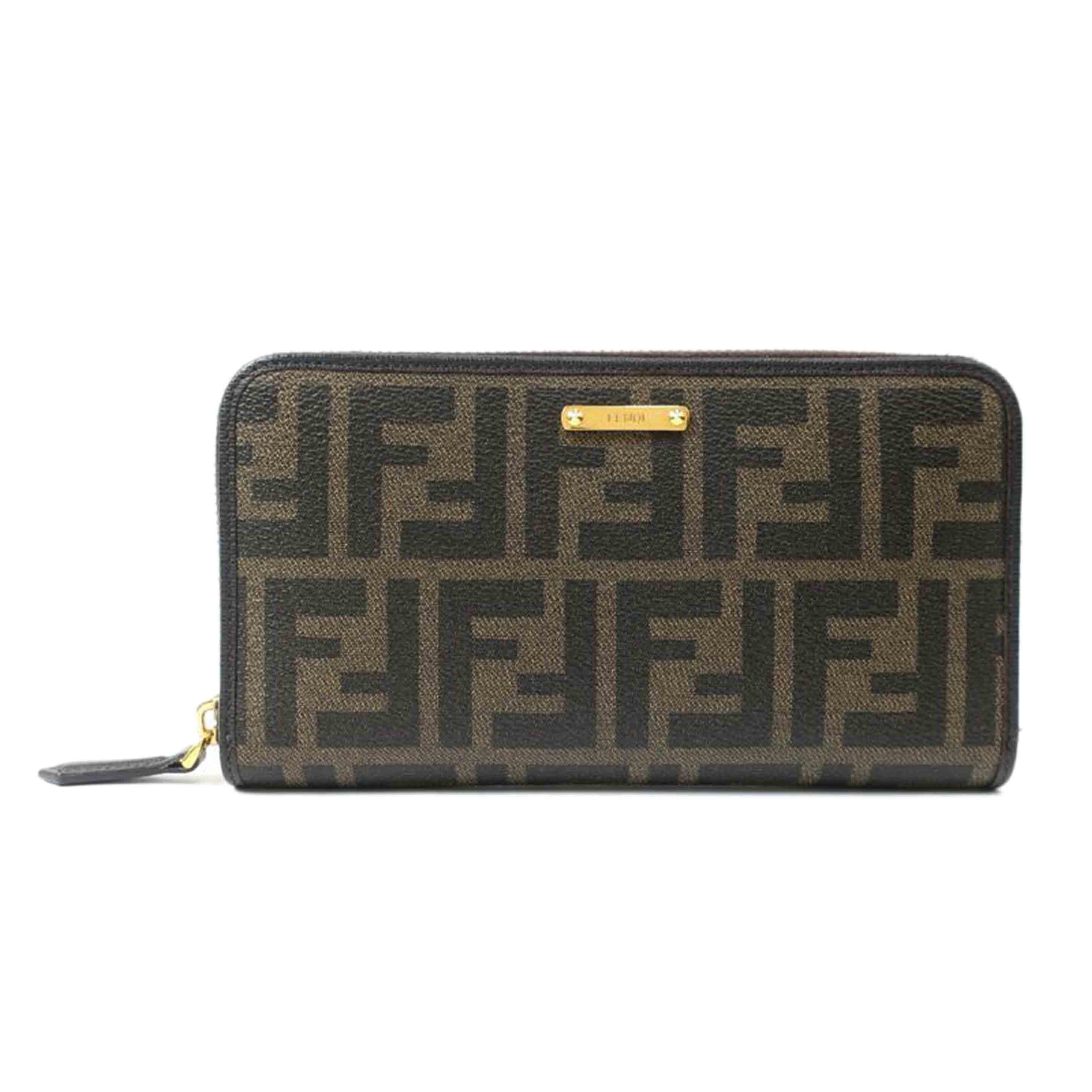 楽天市場】FENDI フェンディ/ズッカ柄 ラウンドファスナー長財布/018