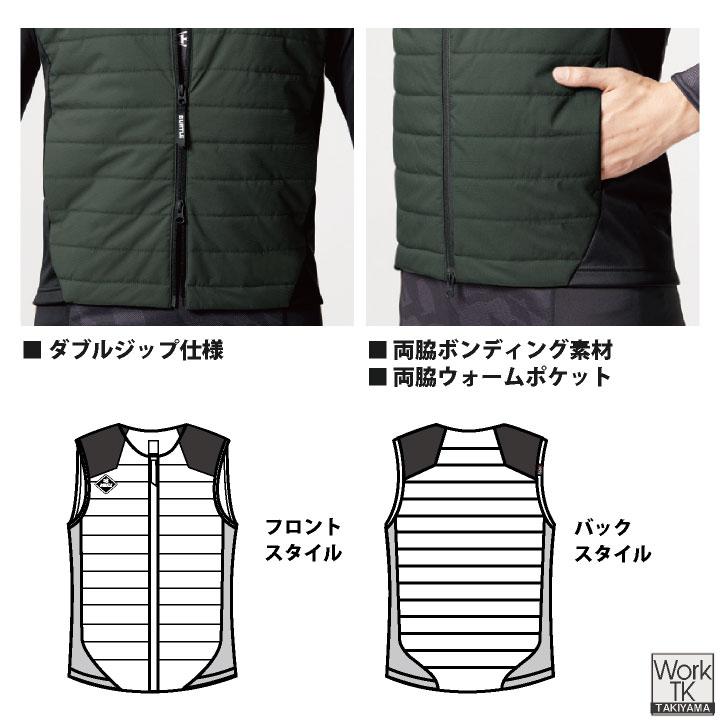 楽天市場】[即日出荷] バートル 電熱ヒートベスト サーモクラフト 電熱