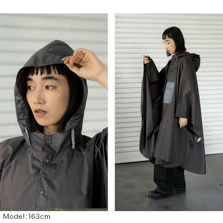 楽天市場】【Wpc.公式】WbyWpc. レインポンチョ［パッカブルポンチョ