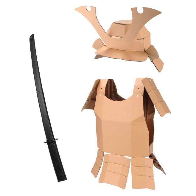 楽天市場】なりきりシリーズ ダンボール兜＋甲冑＋模造刀セット 対象
