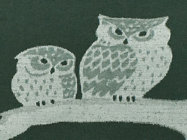 楽天市場】紬帯 九寸名古屋帯 ふくろう＜こだわりの帯 しゃれ物語