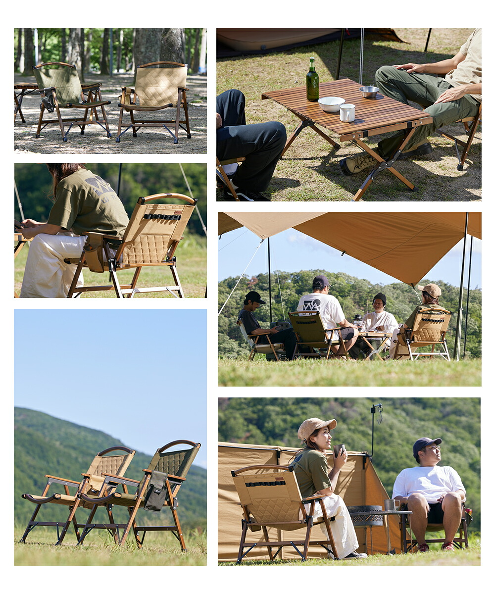 楽天市場】【お得な2脚セット！】WAQ Folding Wood Chair 2脚セット