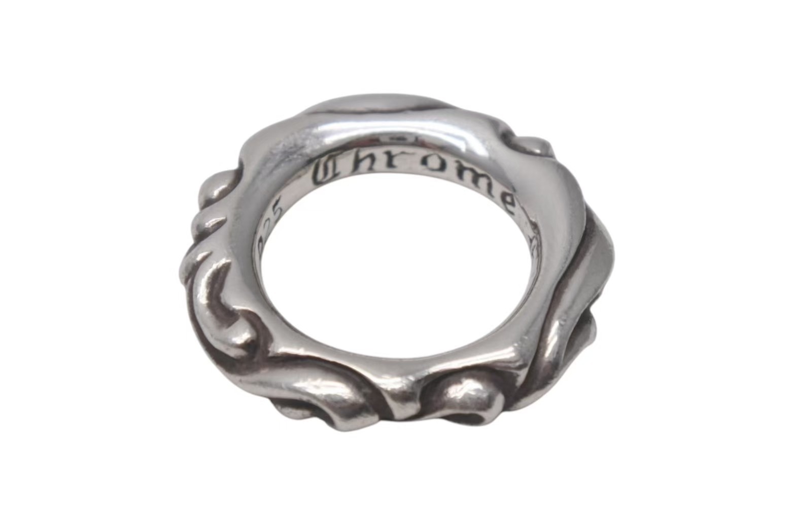 楽天市場】極美品 CHROME HEARTS クロムハーツ スクロールバンド