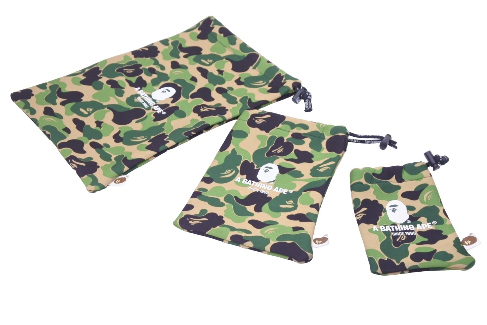 楽天市場】A BATHING APE アベイシングエイプ ABC POUCH 3P SET ポーチ