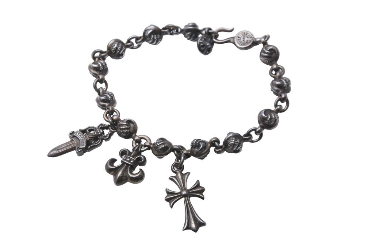 楽天市場】CHROME HEARTS クロムハーツ ブレスレット ブラックロジウム