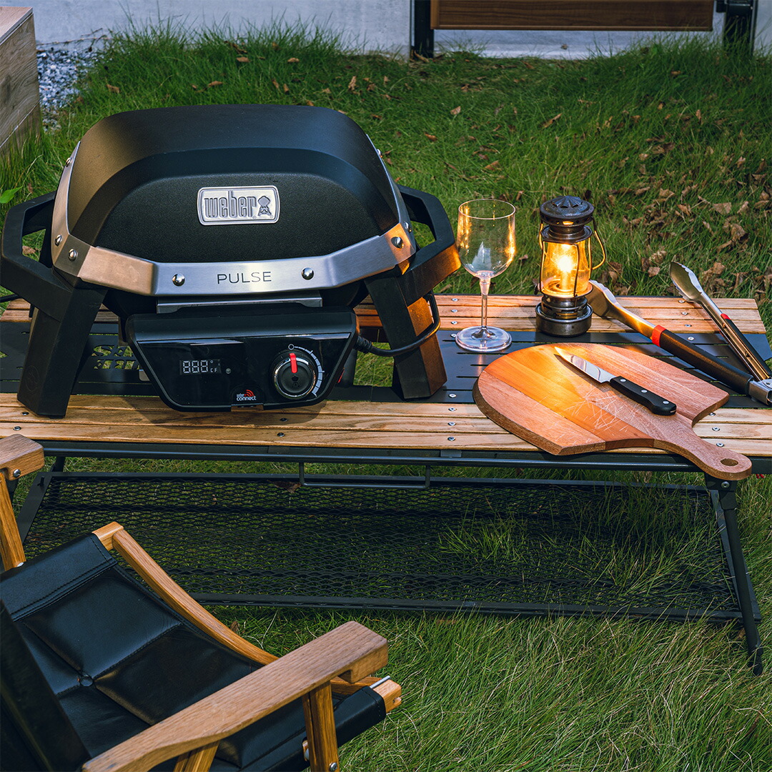 Weber Pulse 電気BBQグリル Cart付き 4回使用 付属品多数 Weber Pulse