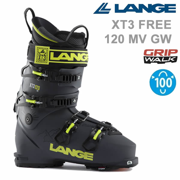 美品◎LANGE スキー用ブーツ SX100 ブラック/イエロー 美品◎LANGE