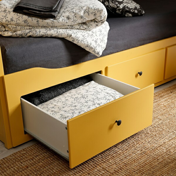 お引取り】IKEA HEMNES ヘムネス デイベッドフレーム（引き出し×3