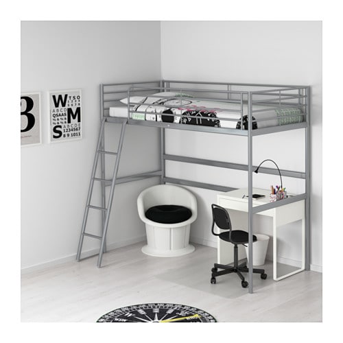 楽天市場】[IKEA/イケア/通販]SVARTA スヴェルタ ロフトベッドフレーム