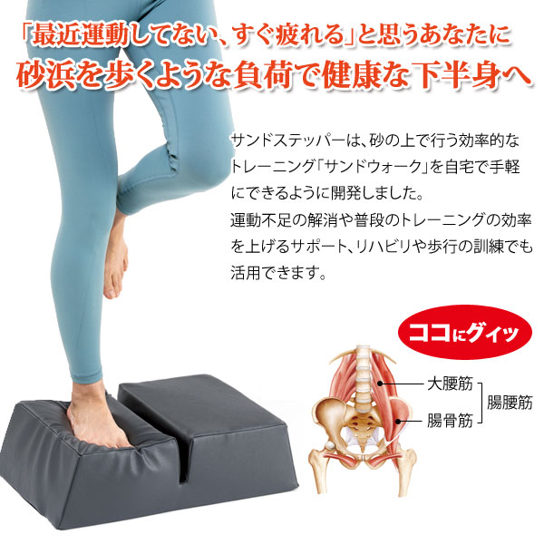 楽天市場】サンドステッパー 砂浜ウォーク 下半身強化 家庭用運動器具
