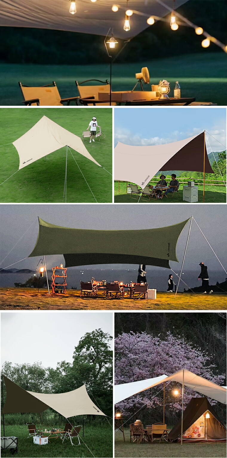 楽天市場】テントタープ tcタープ ヘキサタープ ポリコットン 5m延長