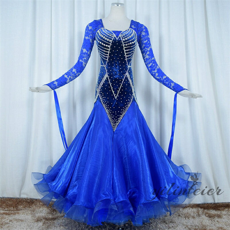 楽天市場】【受注生産】豪華社交ダンスドレス ダンス衣装 発表会 社交