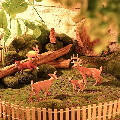楽天市場】【20%OFFクーポン〜】6個 森の動物 森の生き物の置物 鹿