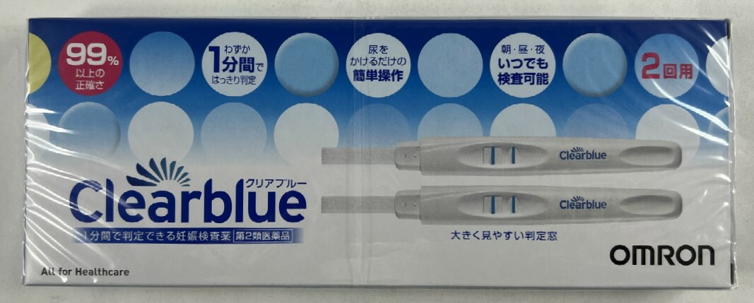 楽天市場】【第2類医薬品】オムロン 妊娠検査薬 クリアブルー 2回用