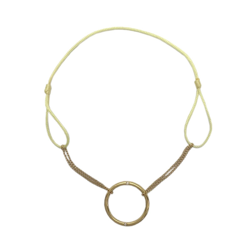 楽天市場】AHKAH アーカー プレシュー コードブレスレット K18YG 750