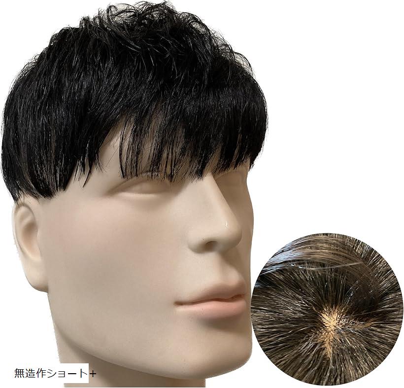 楽天市場】かつら カツラ 男性 メンズ 部分ウィッグ つむじ 頭頂部 人