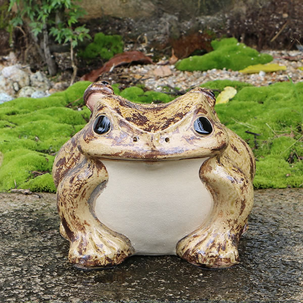 楽天市場】【ポイント10倍】信楽焼 12号蛙 縁起物カエル 陶器蛙 や