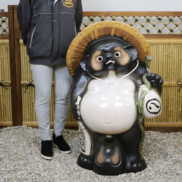 楽天市場】信楽焼 35号福ひねり狸 信楽焼たぬき縁起物タヌキ 陶器