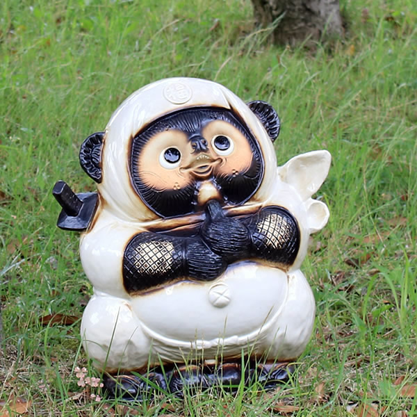 楽天市場】【ポイント10倍】信楽焼 白忍者たぬき（大）送料無料 狸