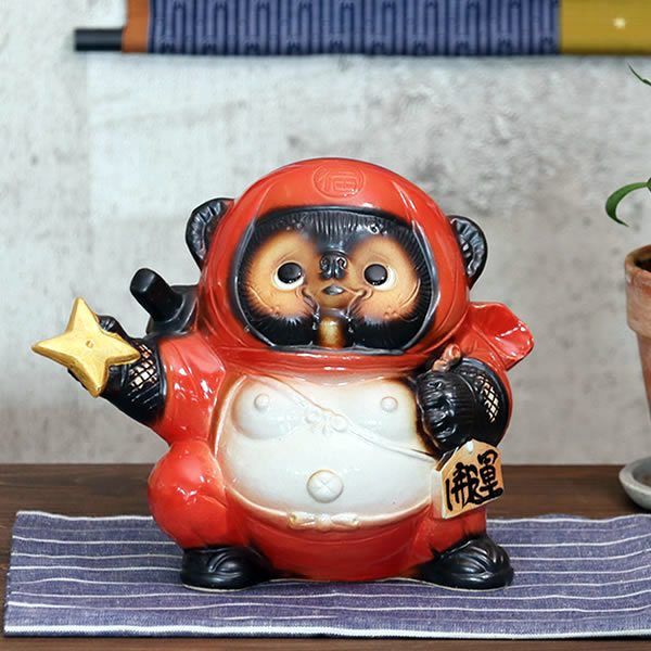 楽天市場】【ポイント10倍】信楽焼 忍者たぬき 送料無料 狸 たぬき