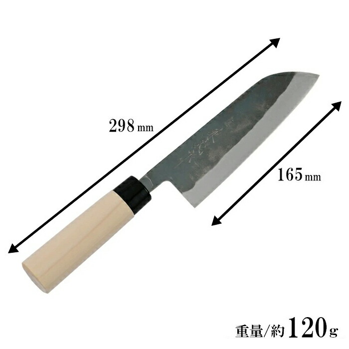 楽天市場】【日本製】兼義作 黒打三徳包丁 165mm 和包丁 出刃包丁 よく